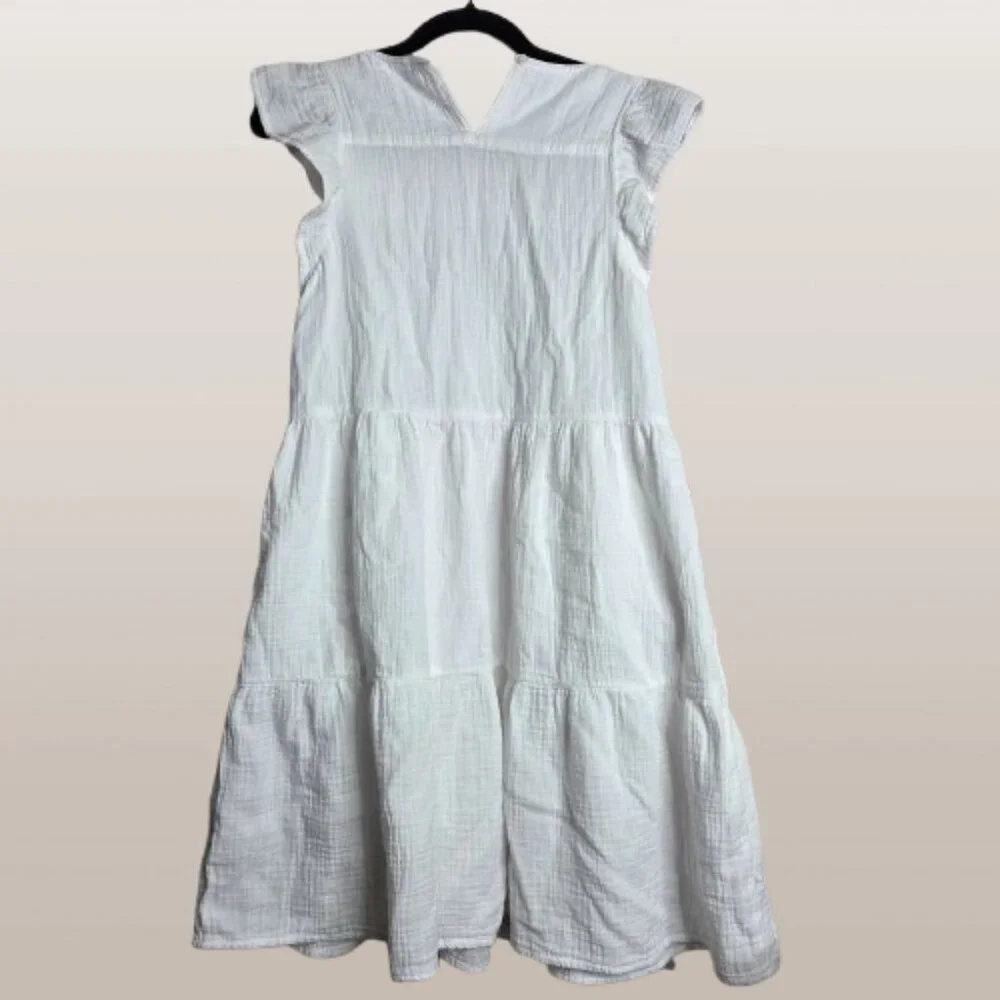 NWOT J. Crew Women's White Mini Gauze Dress - Picture 3 of 7